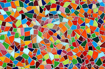 Multi colored mosaic background Stock Photo