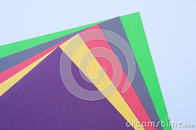 Multi-colored paper Stock Photo