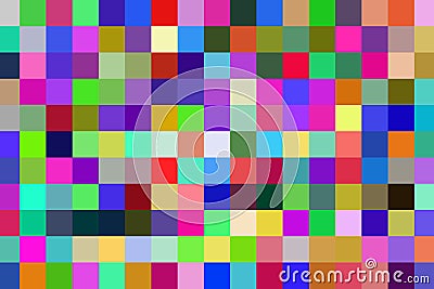 Multi-colored rectangular pixel background. The texture consisting of multi-colored squares Stock Photo