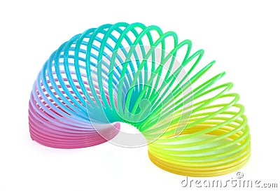 Multi-Colored Spring Toy Editorial Stock Photo