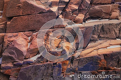 Multi-colored texture of natural stone Stock Photo