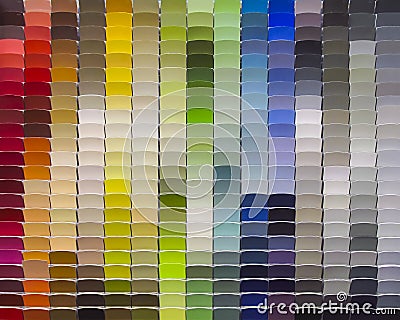 Multi colorful paint samples Stock Photo