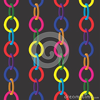 Multi-coloured circuits Vector Illustration