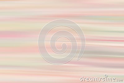Multi coloured pastel abstract horizontal motion effect blurred background. Blurry abstract design. Pattern can be used as a Stock Photo