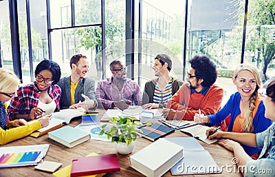 Multi-Ethnic Group of People Working Together Stock Photo