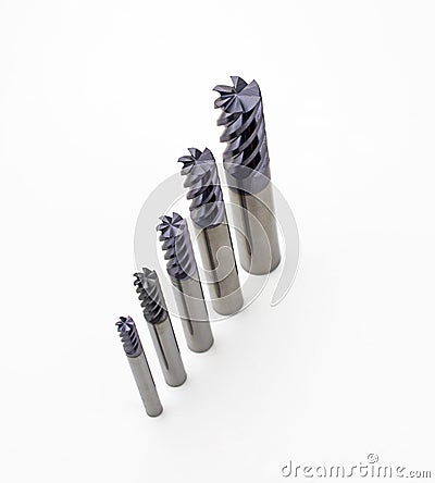 solid carbide endmills Stock Photo