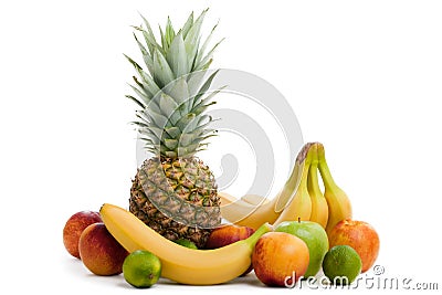 Multi fruit food Stock Photo