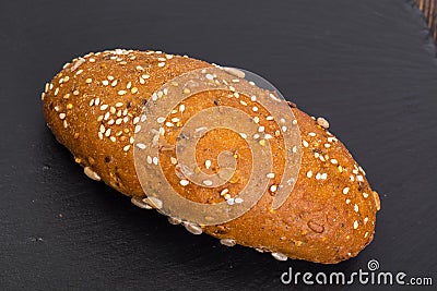 Multi grain bread with different seeds Stock Photo