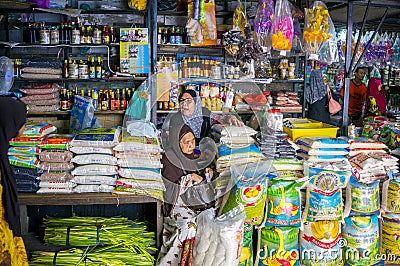 Multi grocery stores Editorial Stock Photo