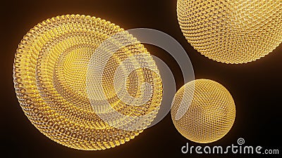 multi lamellar vesicle or multilayered liposome Stock Photo