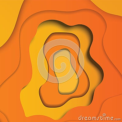 Multi layers color texture. 3D papercut layers in gradient banner Stock Photo