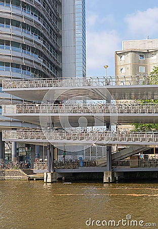 Multi Level Bicycle Garage Editorial Stock Photo