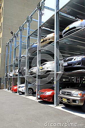 Multi Level Parking System Editorial Stock Photo