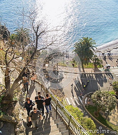 A multi-level urban landscape. Editorial Stock Photo