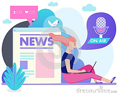 Multi-media News Illustration Cartoon Illustration