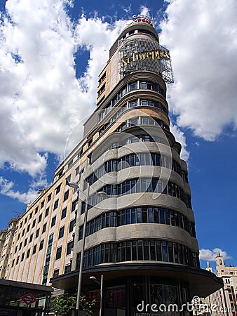 Multi Story Building, Madrid Editorial Stock Photo