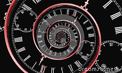 Multi time spiral Stock Photo