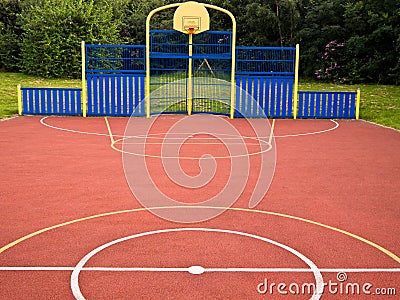 Multi Use Sports Activity Games Area Stock Photo