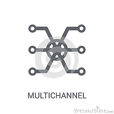 Multichannel Marketing icon. Trendy Multichannel Marketing logo Vector Illustration