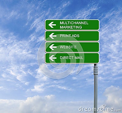 Multichannel marketing Stock Photo