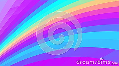 Multicolor background with purple and bluish cyan curved stripes Vector Illustration