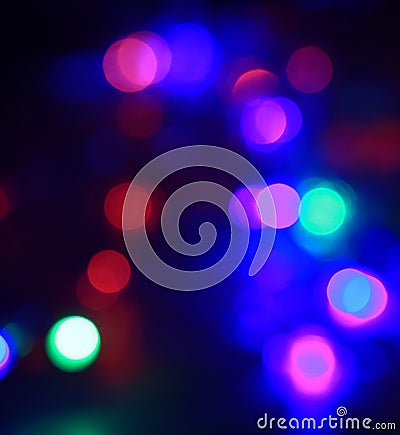 Multicolor bokeh circle background. Close up. Stock Photo