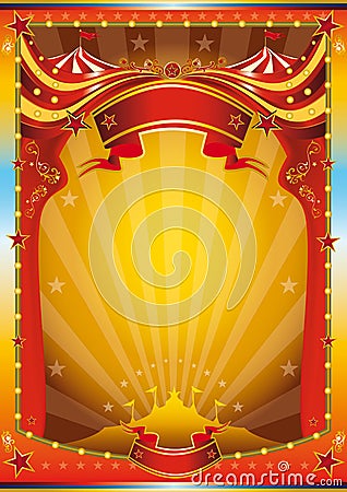 Multicolor circus poster Vector Illustration