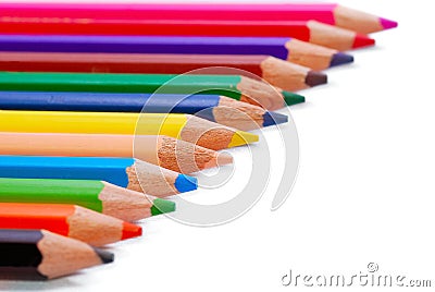 Multicolor Drawing Pencil Series 02 Stock Photo