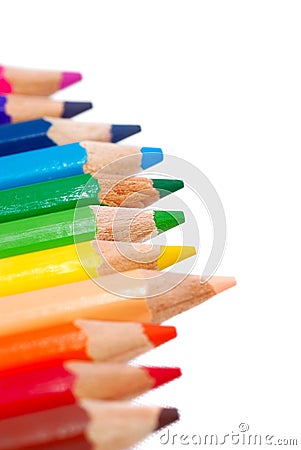 Multicolor Drawing Pencil Series 02 Stock Photo