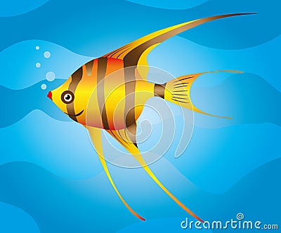 Multicolor fish Vector Illustration