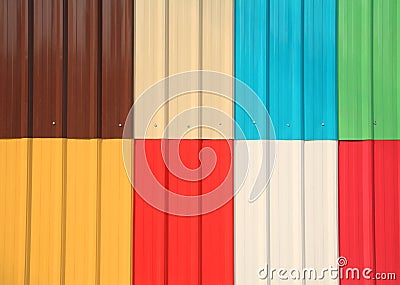 Multicolor galvanize or zinc wall texture Stock Photo
