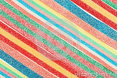 Multicolor gummy candy background Stock Photo