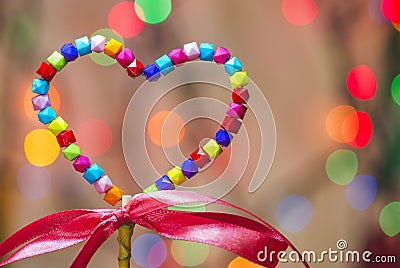 Multicolor heart shape Stock Photo