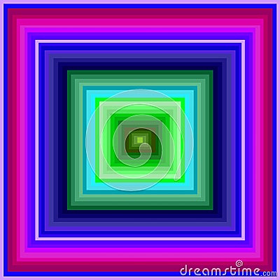 Multicolor horizontals blurs squares Stock Photo