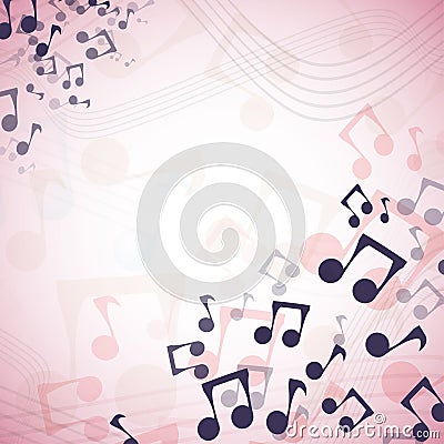 Multicolor music background vector Vector Illustration