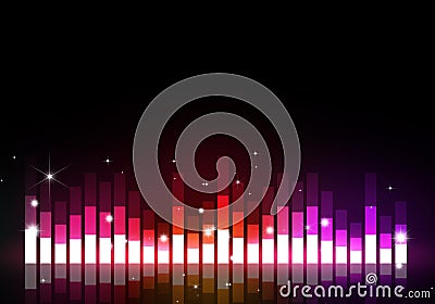 Multicolor Music Equalizer Stock Photo