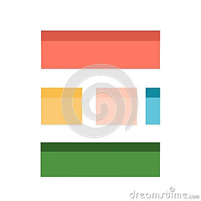 Multicolor post it notes Vector Illustration