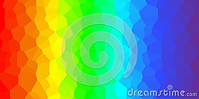 Multicolor rainbow low poly background. Abstract random from triangles. Polygonal design. Vector Vector Illustration