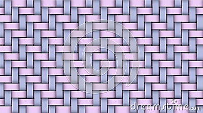 Multicolor realistic rattan woven background. Bamboo texture pattern. Vector illustration Vector Illustration