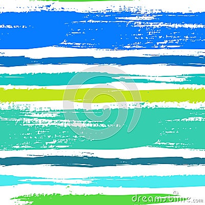 Multicolor striped pattern with brushed lines Vector Illustration