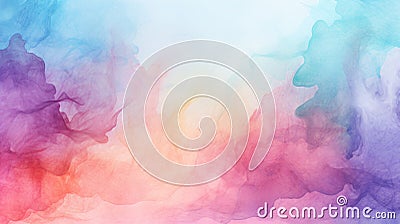 Multicolor watercolor background. Stock Photo