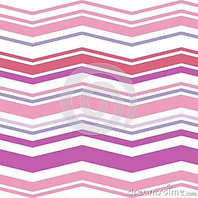 Multicolor zigzag stripe seamless pattern Vector Illustration