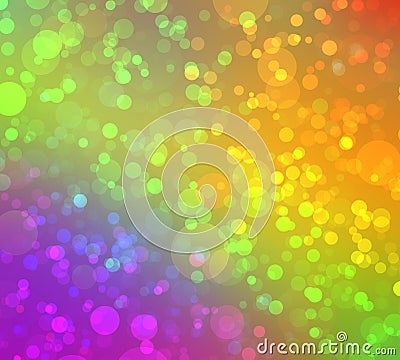 Multicolored abstract bokeh background Stock Photo