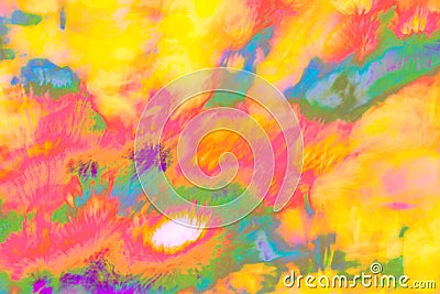 Multicolored abstract psychedelic picture. Illustration, gif animations, short videos Stock Photo