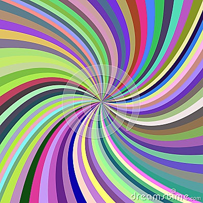 Multicolored abstract spiral background Vector Illustration