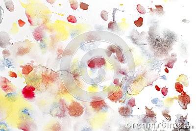 Multicolored abstraction in watercolor Stock Photo