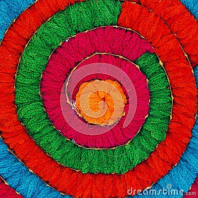 Multicolored acrylic yarn as background Stock Photo