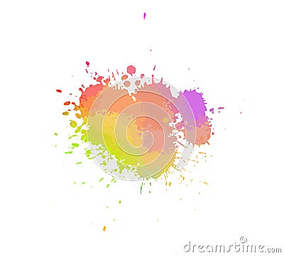 Multicolored blot object. Vector illustration Vector Illustration