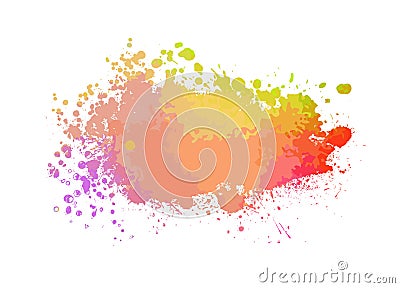 Multicolored blot object. Vector illustration Vector Illustration