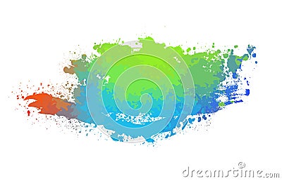 Multicolored blot object. Vector illustration Vector Illustration